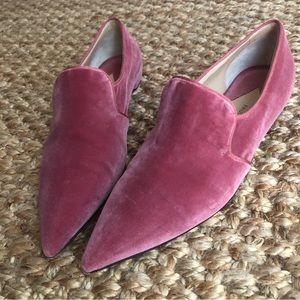 Paul Andrew Velvet Loafer with Grosgrain Trim. Italian 38